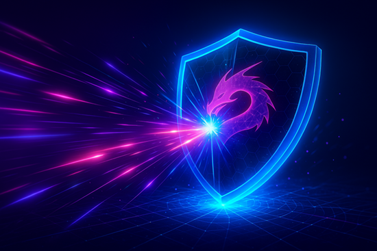 Dragon Shield DDoS Protection Graphic